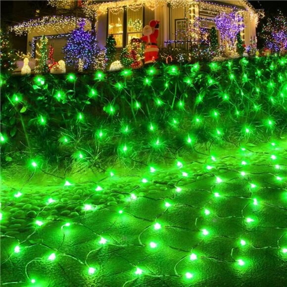 14.8x4.9 ft Net Lights, 300 LED Christmas Green Lights with 8 Lighting Modes - Picture 1 of 7